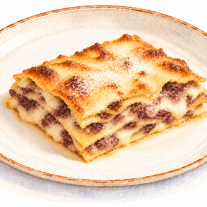 Lasagne con radicchio trevisano e scamorza – Gastronomia Rovida Milano